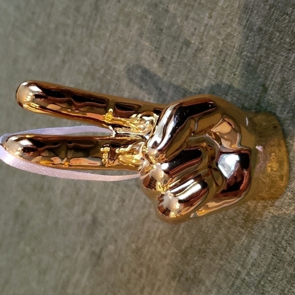 PEACE  Glass Ornament - Picture 3 of 3